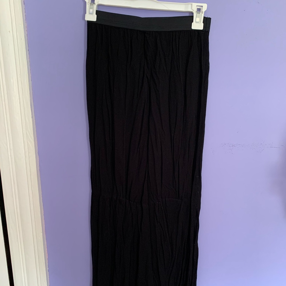 Black maxi skirt